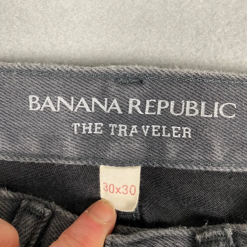 Banana Republic Traveler Slim Fit Stretch Denim Jeans‎ Mens 30 Gray